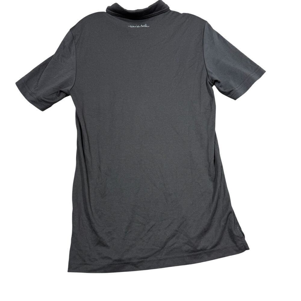 TravisMathew Black Gray Stripe Polo Shirt Size Small - Picture 4 of 8